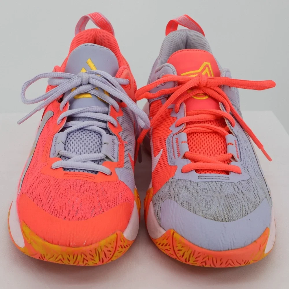 Nike Giannis Immortality 2 GS Basketball Sneakers Coral Violet Youth 4.5Y